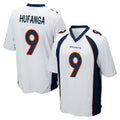 Seanshop D.Broncos #9 Talanoa Hufanga Player White Game Stitched Jerseys