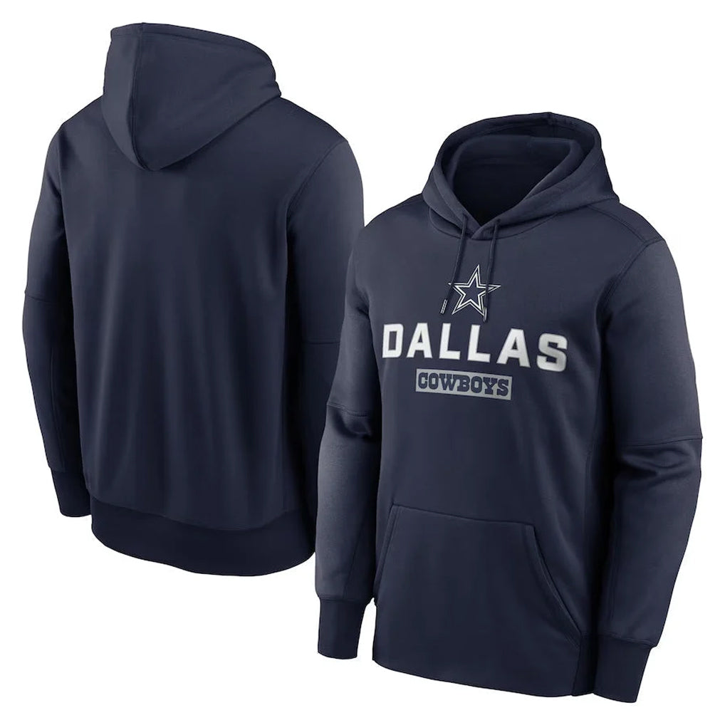 Seanshop D.Cowboys Navy Toss Sweep Performance Pullover Hoodie Limited Blank Player Stitched Jerseys
