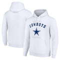 Seanshop D.Cowboys White Pullover Hoodies Limited Blank Player Stitched Jerseys