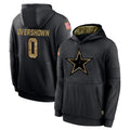 Seanshop D.Cowboys #0 DeMarvion Overshown Player Black Salute to Service Pullover Hoodies Limited Stitched Jerseys