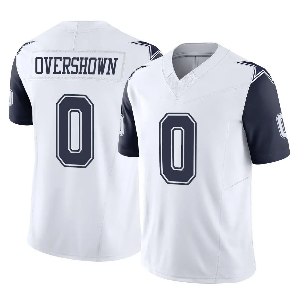 Seanshop D.Cowboys #0 DeMarvion Overshown Player White-Navy Limited Vapor F.U.S.E. Home Game Stitched Jerseys