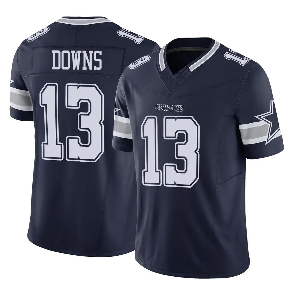 Seanshop D.Cowboys #13 Caleb Downs Player Navy Limited Vapor F.U.S.E. Home Game Stitched Jerseys