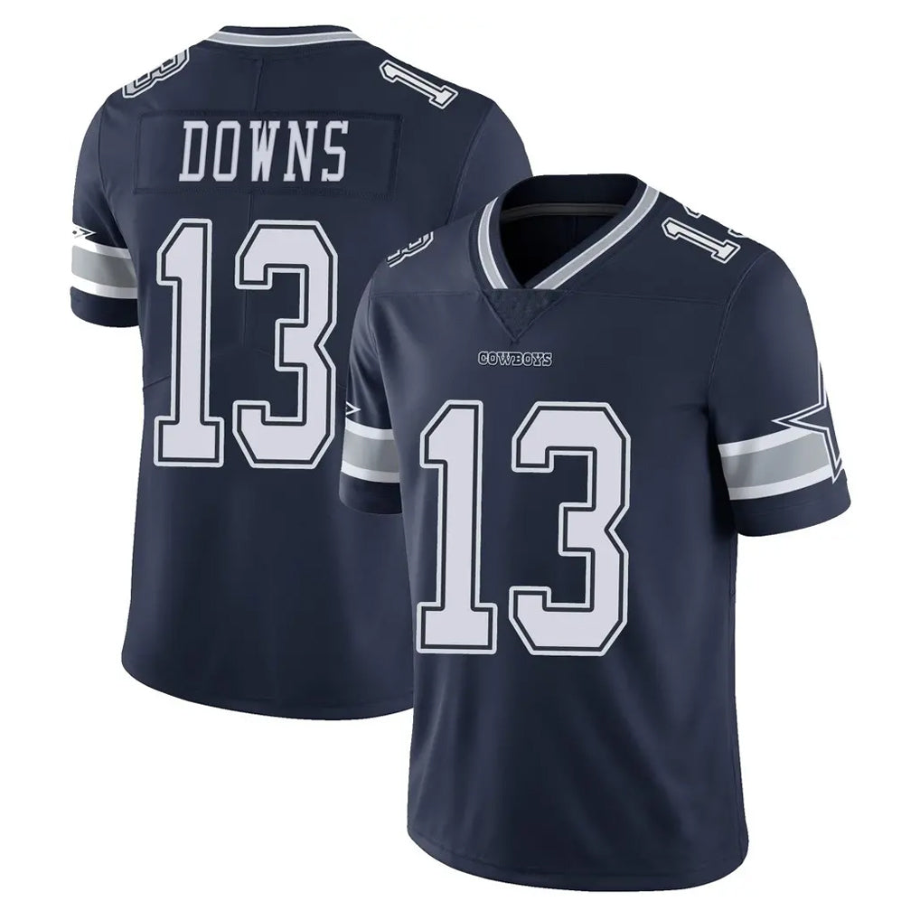 Seanshop D.Cowboys #13 Caleb Downs Player Navy Vapor Untouchable Limited Home Game Stitched Jerseys