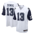 Seanshop D.Cowboys #13 Caleb Downs Player White-Navy Home Game Stitched Jerseys