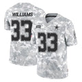 Seanshop D.Cowboys #33 Javonte Williams Player Arctic Camo Salute to Service Limited Home Game Stitched Jerseys