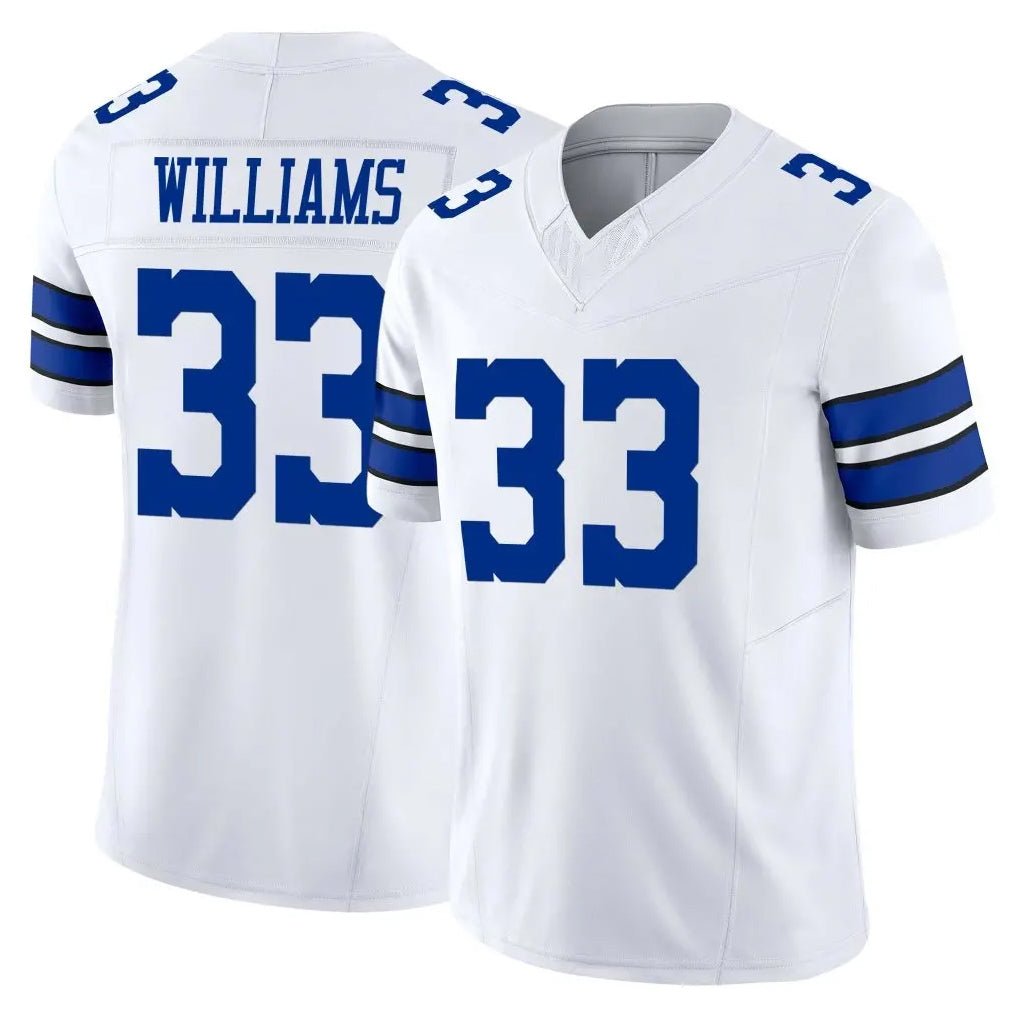 Seanshop D.Cowboys #33 Javonte Williams Player White Limited Vapor F.U.S.E. Home Game Stitched Jerseys