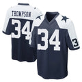 Seanshop D.Cowboys #34 Jalen Thompson Player Navy-White Alternate Home Game Stitched Jerseys