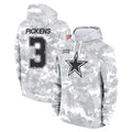 Seanshop D.Cowboys #3 George Pickens Player Arctic Camo Salute to Service Hoodies Limited Game Stitched Jerseys