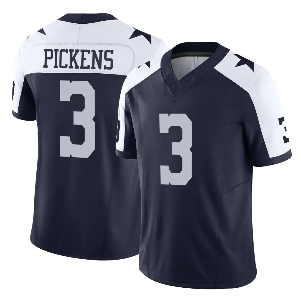 Seanshop D.Cowboys #3 George Pickens Player Navy-White Limited Alternate Vapor F.U.S.E. Home Game Stitched Jerseys