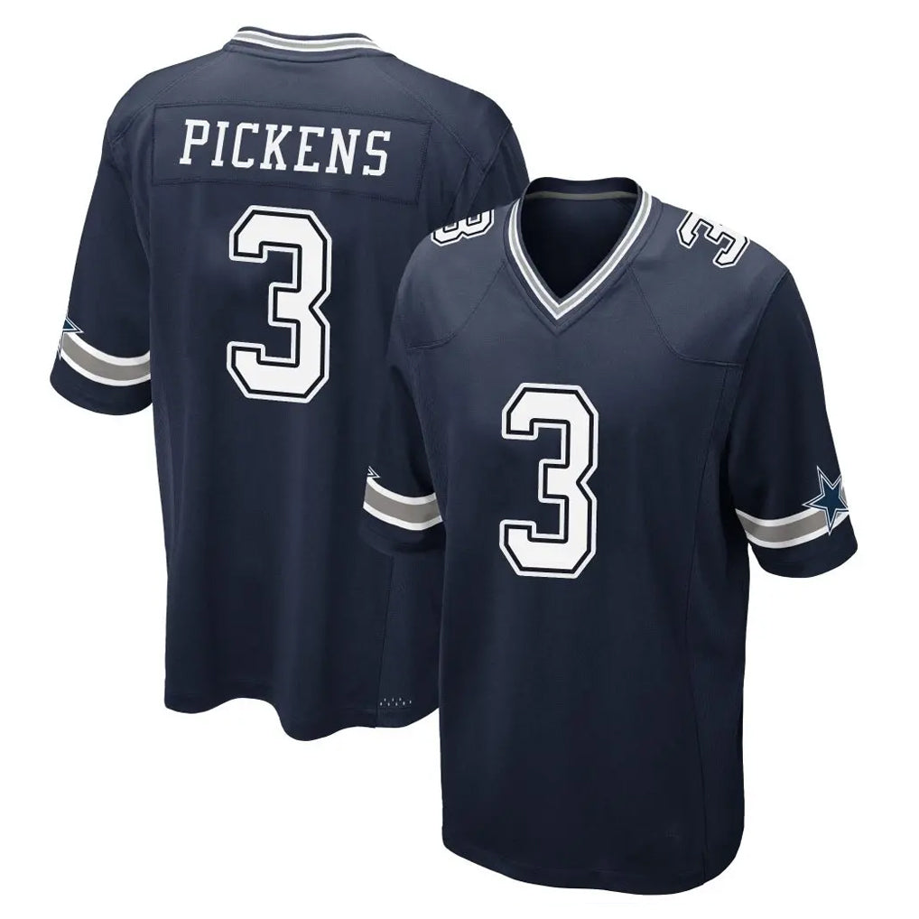 Seanshop D.Cowboys #3 George Pickens Player Navy Home Game Stitched Jerseys
