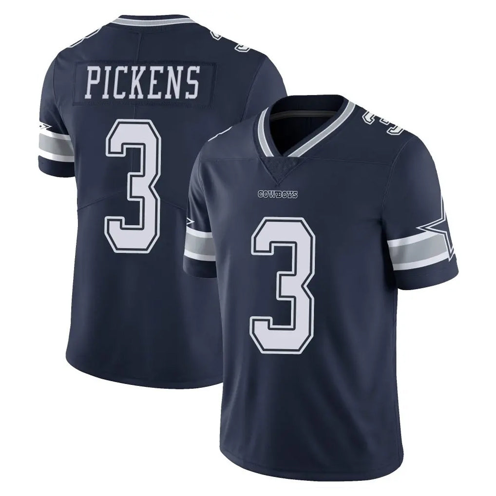Seanshop D.Cowboys #3 George Pickens Player Navy Vapor Untouchable Limited Home Game Stitched Jerseys
