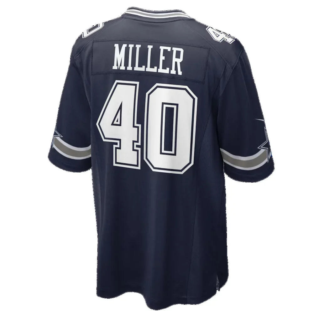 D.Cowboys #40 Von Miller Navy Game Jersey