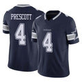 Seanshop D.Cowboys #4 Dak Prescott Player Navy Limited Vapor F.U.S.E. Home Game Stitched Jerseys