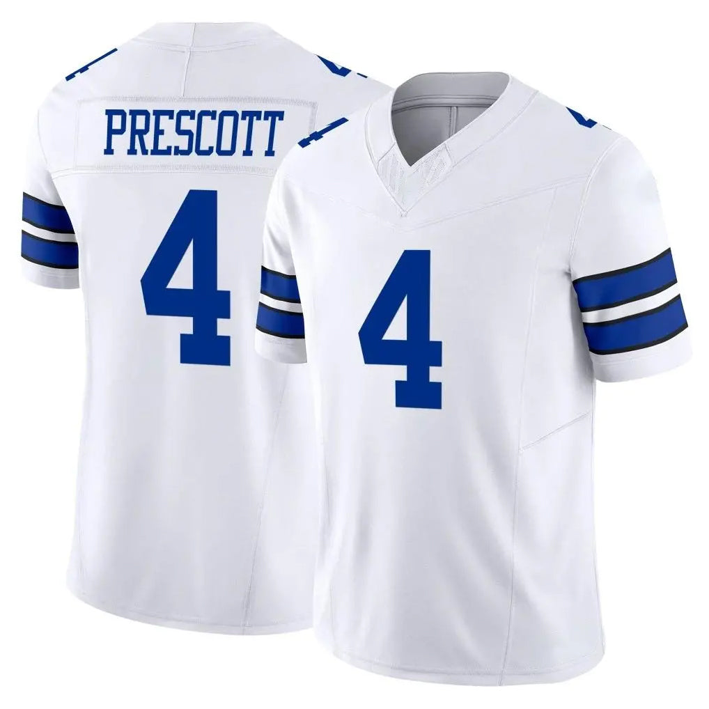 Seanshop D.Cowboys #4 Dak Prescott Player White Limited Vapor F.U.S.E. Home Game Stitched Jerseys