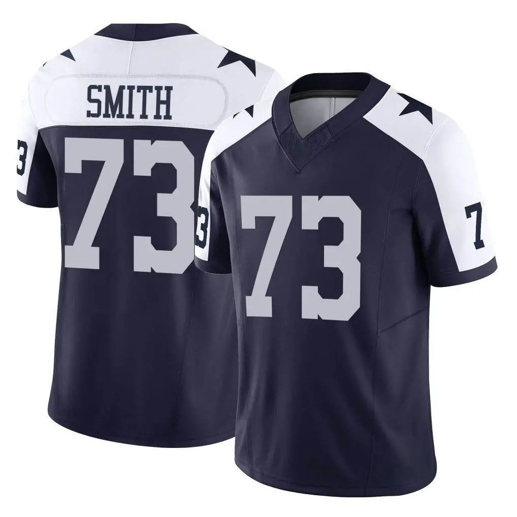 Seanshop D.Cowboys #73 Tyler Smith Player Navy-White Limited Alternate Vapor F.U.S.E. Home Game Stitched Jerseys