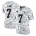 Seanshop D.Cowboys #7 Rashan Gary Player Arctic Camo Salute to Service Limited Home Game Stitched Jerseys