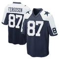 Seanshop D.Cowboys #87 Jake Ferguson Player Navy-White Alternate Home Game Stitched Jerseys