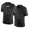 Seanshop D.Cowboys #88 CeeDee Lamb Player Black Limited Reflective Home Game Stitched Jerseys