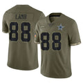 Seanshop D.Cowboys #88 CeeDee Lamb Player Olive Salute to Service Limited Game Stitched Jerseys