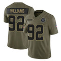 Seanshop D.Cowboys #92 Quinnen Williams Player Olive 2025 Salute to Service Limited Home Game Stitched Jerseys