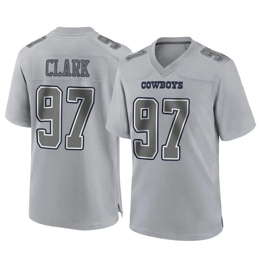 Seanshop D.Cowboys #97 Kenny Clark Player Gray Atmosphere Fashion Home Game Stitched Jerseys