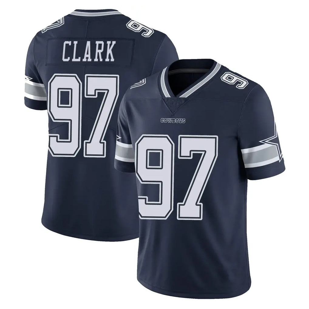 Seanshop D.Cowboys #97 Kenny Clark Player Navy Vapor Untouchable Limited Home Game Stitched Jerseys