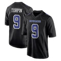 Seanshop D.Cowboys #9 KaVontae Turpin Player Carbon Black Fashion Home Game Stitched Jerseys