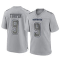 Seanshop D.Cowboys #9 KaVontae Turpin Player Gray Atmosphere Fashion Home Game Stitched Jerseys