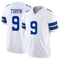 Seanshop D.Cowboys #9 KaVontae Turpin Player White Vapor Untouchable Limited Home Game Stitched Jerseys