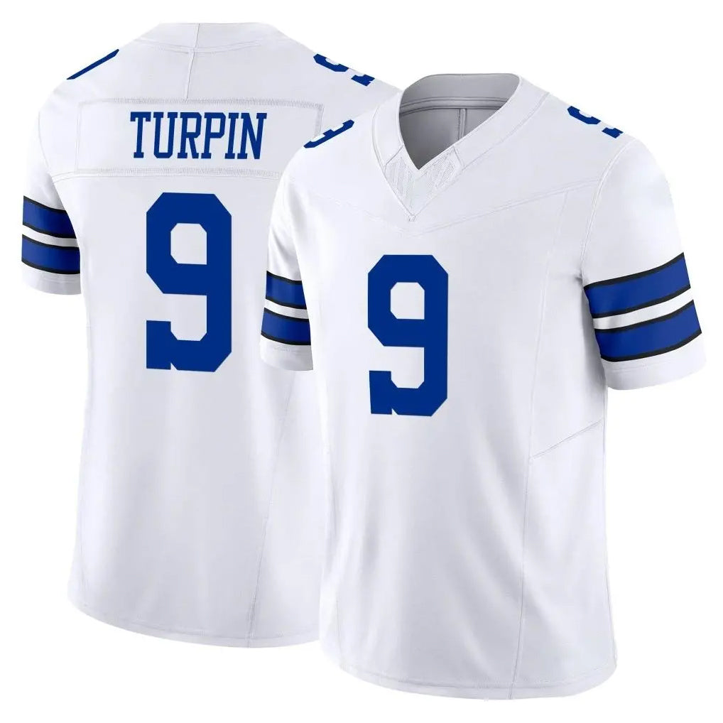 Seanshop D.Cowboys #9 KaVontae Turpin Player White Vapor Untouchable Limited Home Game Stitched Jerseys