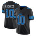 Seanshop D.Lions #10 Isiah Pacheco Player Black Alternate Vapor F.U.S.E. Limited Home Game Stitched Jerseys