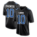 Seanshop D.Lions #10 Isiah Pacheco Player Black Fashion Home Game Stitched Jerseys