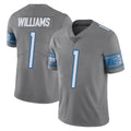 Seanshop D.Lions #1 Jameson Williams Player Gray Vapor Untouchable Limited Home Game Stitched Jerseys