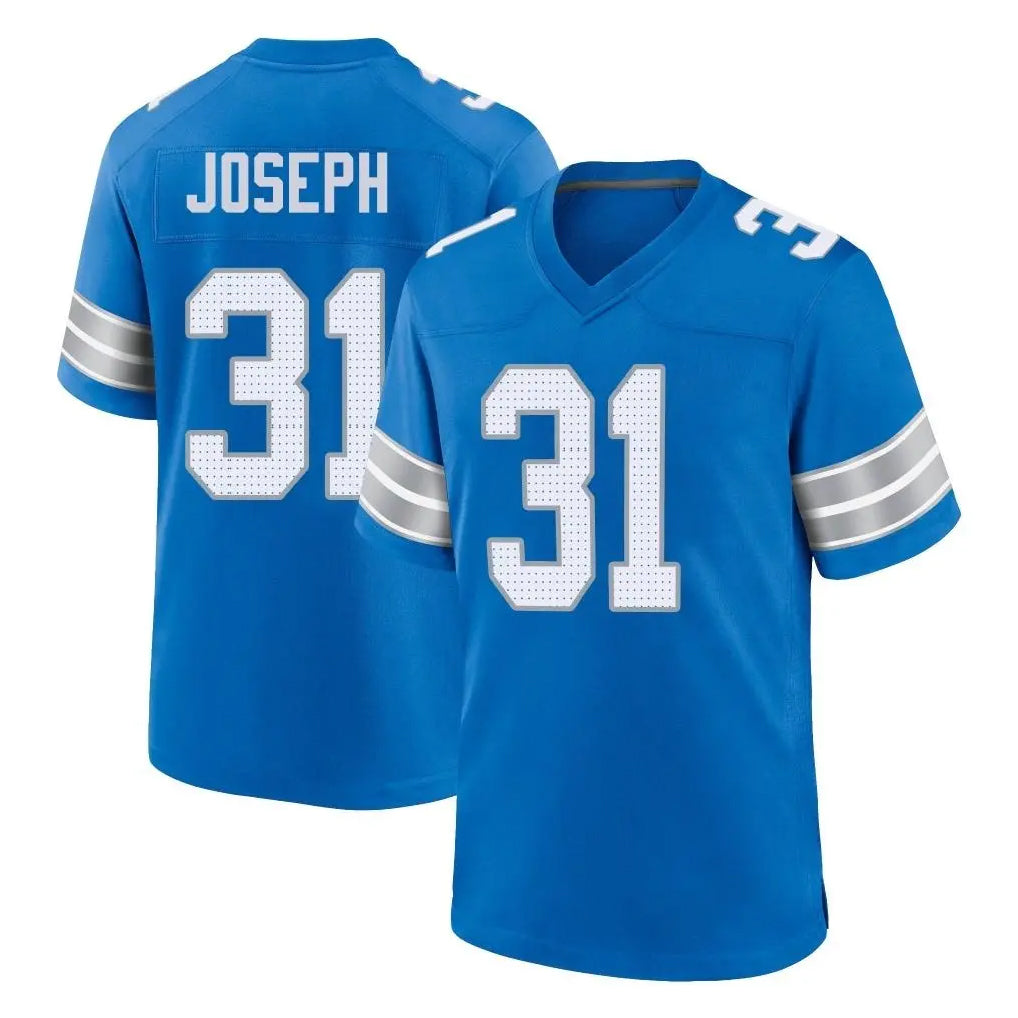 Seanshop D.Lions #31 Kerby Joseph Player Blue Alternate Home Game Stitched Jerseys