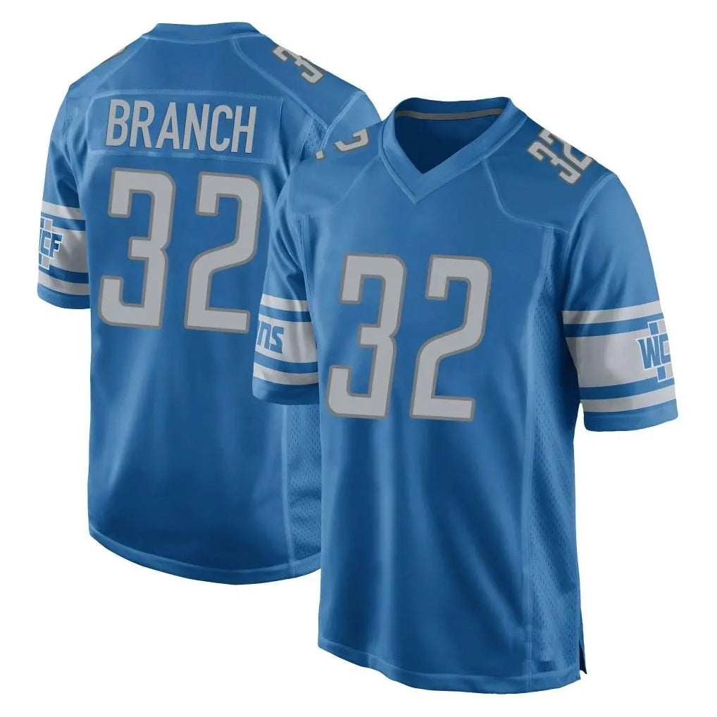 Seanshop D.Lions #32 Brian Branch Player Blue Home Game Stitched Jerseys