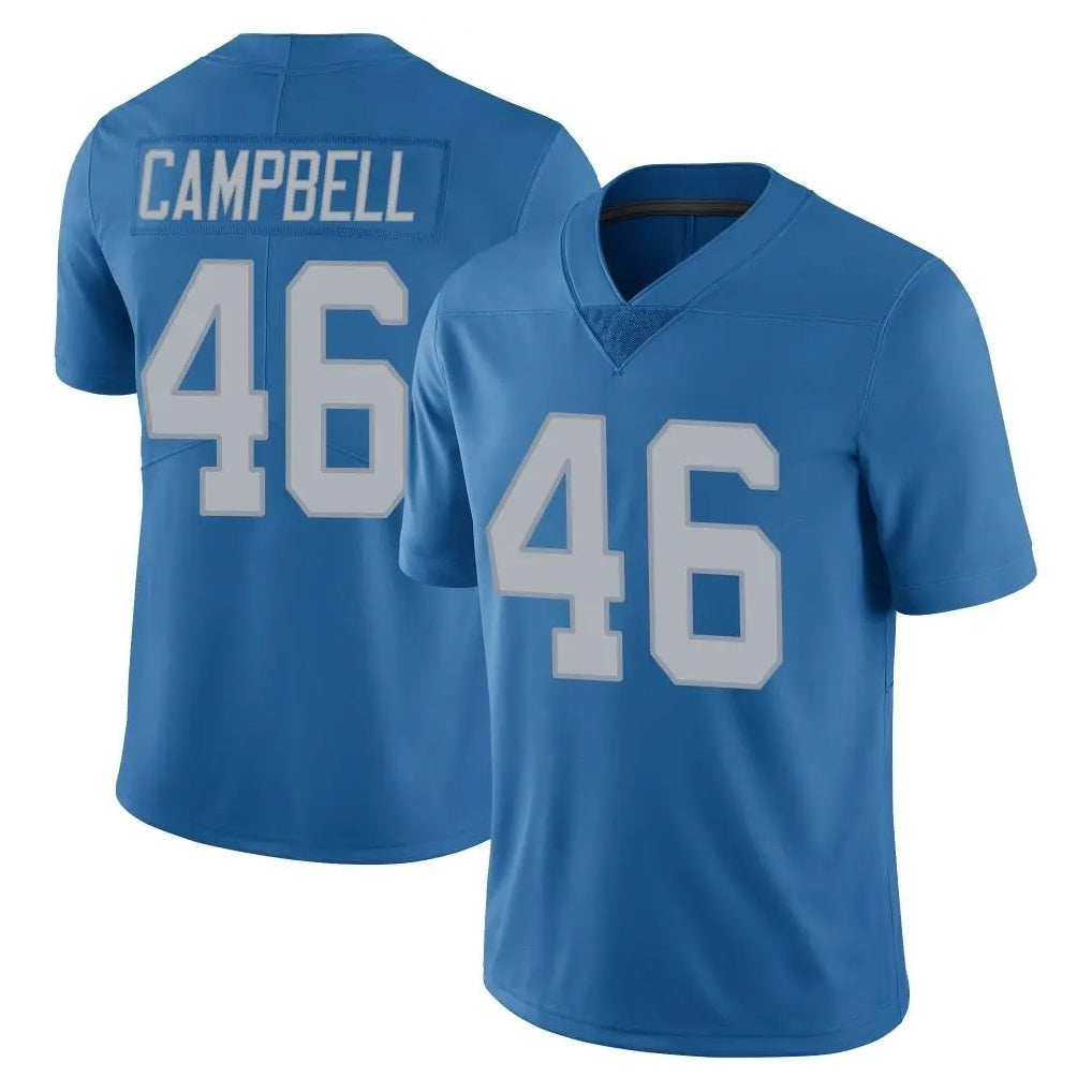 Seanshop D.Lions #46 Jack Campbell Player Blue Limited Throwback Vapor Untouchable Stitched Jerseys