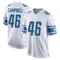 Seanshop D.Lions #46 Jack Campbell Player White Home Game Stitched Jerseys
