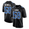 Seanshop D.Lions #58 Penei Sewell Player Black Fashion Home Game Stitched Jerseys