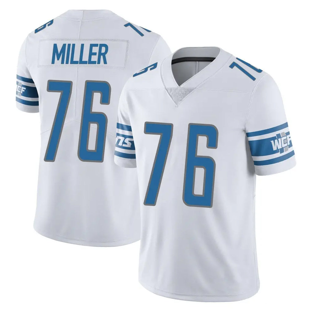 Seanshop D.Lions #76 Blake Miller Player White Limited Vapor Untouchable Home Game Stitched Jerseys