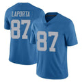 Seanshop D.Lions #87 Sam LaPorta Player Blue Limited Throwback Vapor Untouchable Stitched Jerseys