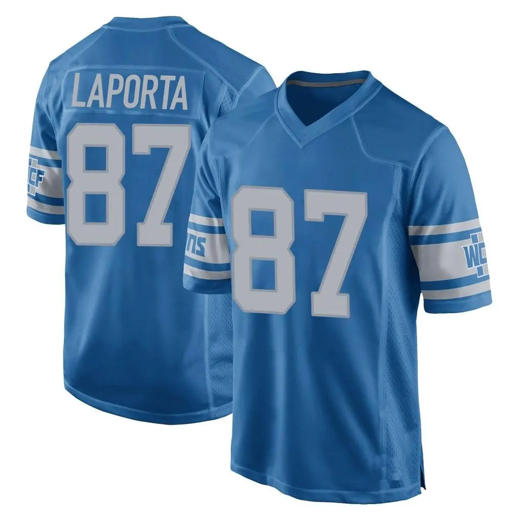 Seanshop D.Lions #87 Sam LaPorta Player Blue Vapor Untouchable Throwback Game Stitched Jerseys