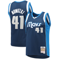 Leonaf D.Mavericks Mitchell & Ness #41 Dirk Nowitzki Navy Dallas Mavericks 201112 Hardwood Classics Swingman Stitched Jerseys