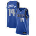 Leonaf D.Mavericks #14 Morez Johnson Jr. Blue Swingman Jerseys - Icon Edition