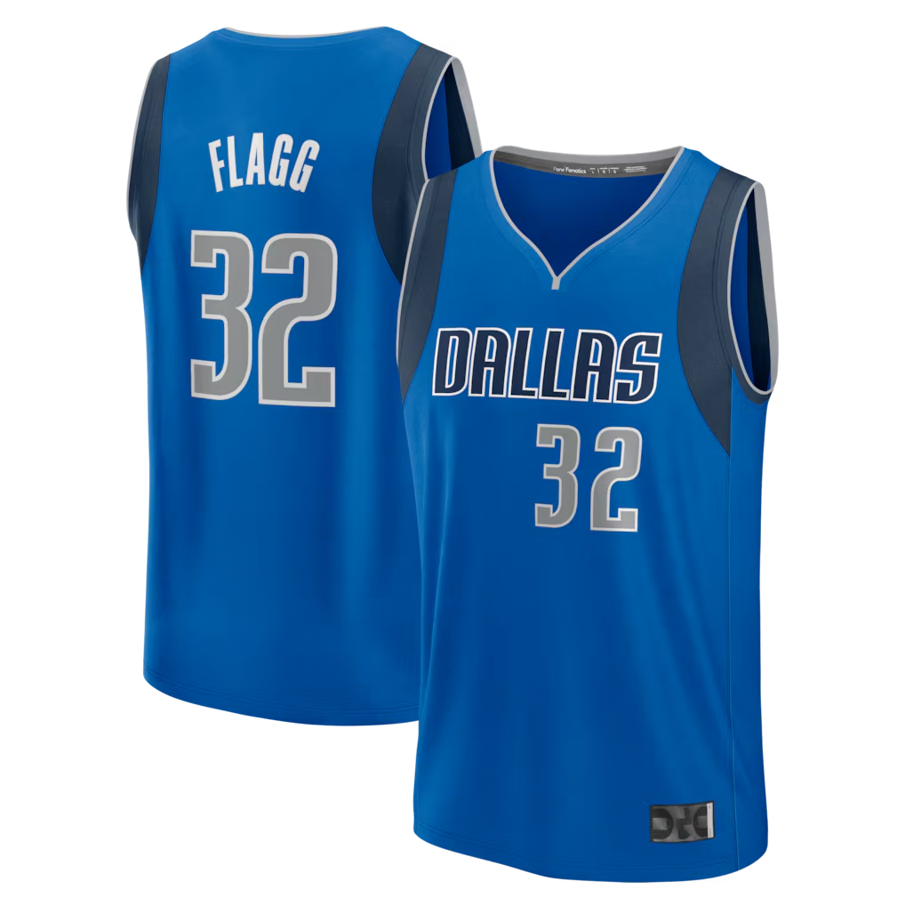 Leonaf D.Mavericks #32 Cooper Flagg Blue 2025 Draft First Round Pick Fast Break Replica Jerseys - Icon Edition