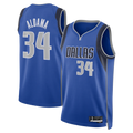 Leonaf D.Mavericks #34 Santi Aldama Blue Icon Edition Swingman Stitched Jerseys
