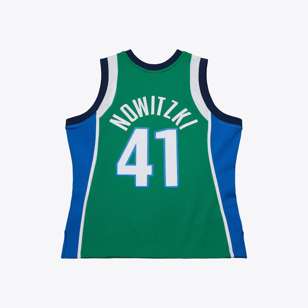 Leonaf D.Mavericks #41 Dirk Nowitzki Mitchell & Ness Swingman Stitched Jerseys 2004