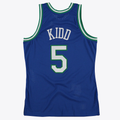 Leonaf D.Mavericks #5 Jason Kidd Royal 1997 Hardwood Classics Road Swingman  By Mitchell & Ness Stitched Jerseys