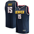 Seanshop D.Nuggets #15 Nikola Jokic  Navy Fast Break Player Jerseys - Icon Edition