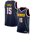 Seanshop D.Nuggets #15 Nikola Jokic Navy Swingman Jerseys - Icon Edition