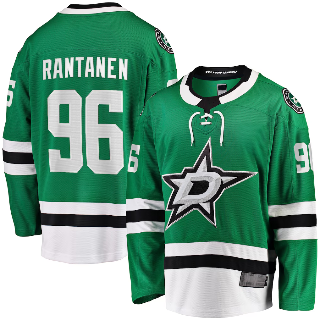 Seanshop D.Stars #96 Mikko Rantanen Kelly Green Home Breakaway Jerseys